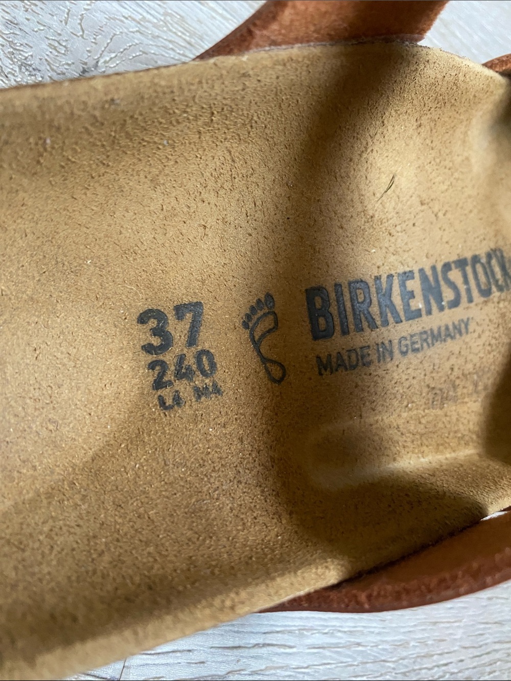 Birkenstock Women’s Tan Brown Two-Strap Sandals - Picture 2 of 4